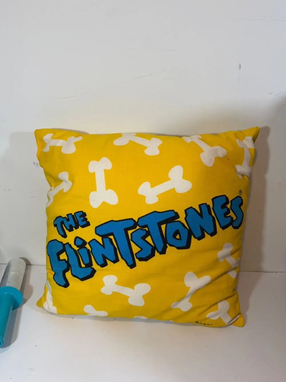 Vintage Hanna-Barbera The Flintstones Pillow dino throw pillow